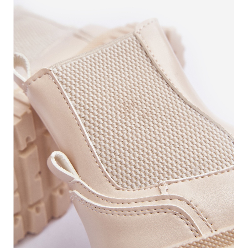 Bottes zippées isolées pour enfants Beige Jolynn 1