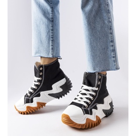 Baskets noires à semelles épaisses de Toro 1