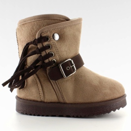 Emuski Enfant Avec Frędzlami K1647404 Taupe beige 1 Emuski Enfant Avec Frędzlami K1647404 Taupe beige 1