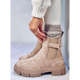 Bottines Chelsea femme Chance Kaki beige 1