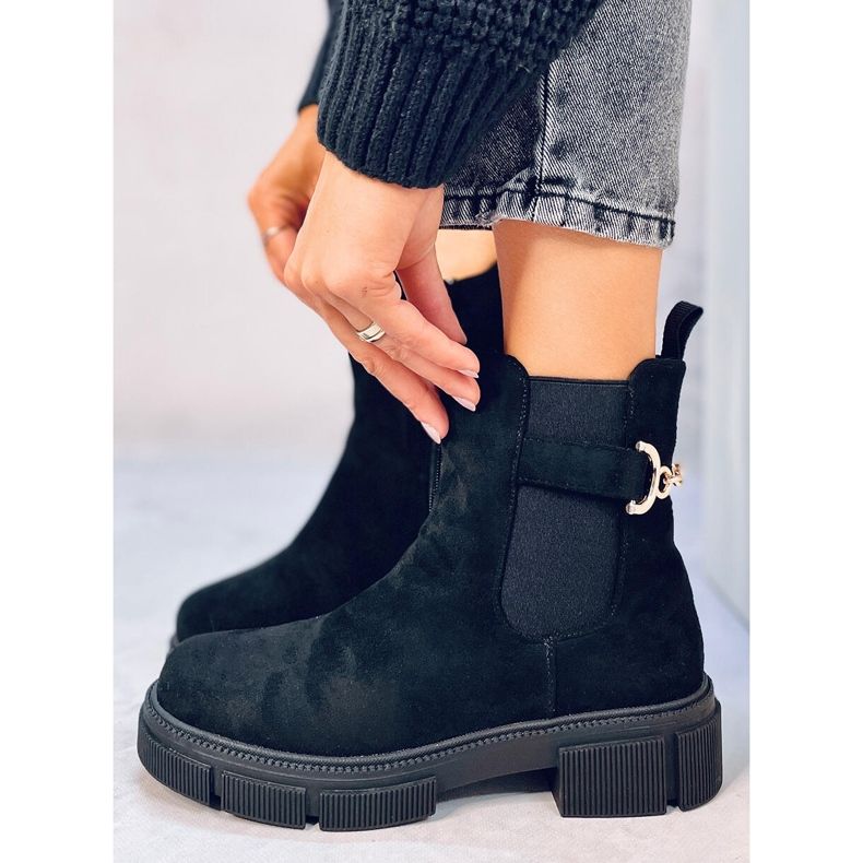 Bottines Chelsea femme Chance Noir 1