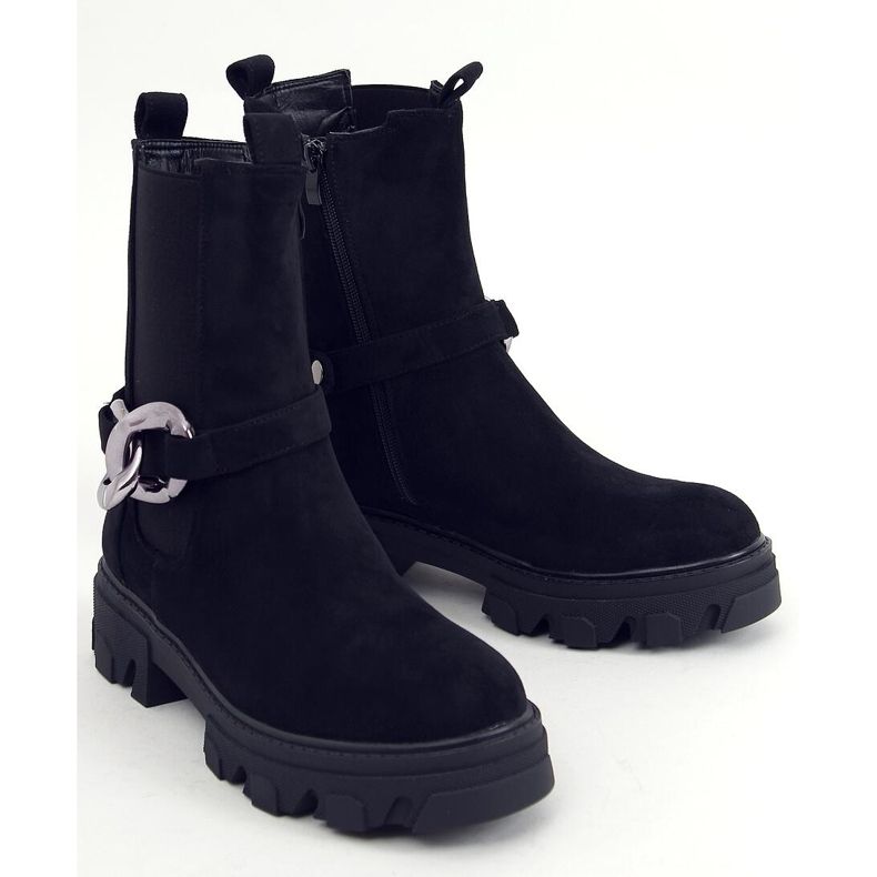 Calipso Bottines Chelsea montantes noires 1