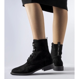 Bottines isolées noires en éco-daim Carpanzano le noir 2