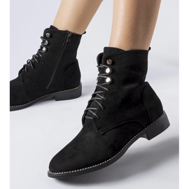 Bottines isolées noires en éco-daim Carpanzano le noir 3