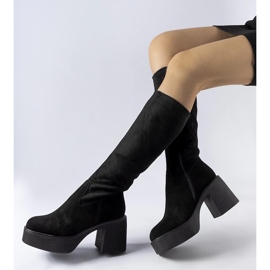 Bottines à talons hauts Zito isolées noires le noir 1