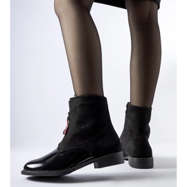 Bottines Belvedere vernies isolées noires le noir 1