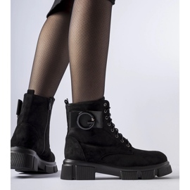 Bottes Cusiano isolées noires le noir 1