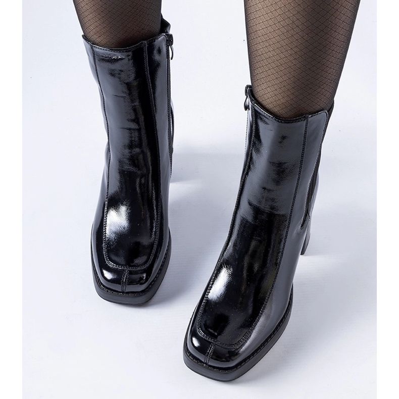 Bottines vernies noires par Boni le noir 1