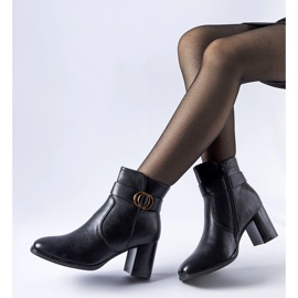 Bottines Muscoline isolées noires le noir 1