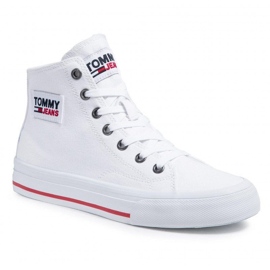 Tommy Hilfiger Chaussures Tommy Jeans Midcut Vulc M EN0EN01370-YBR blanc 1