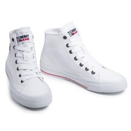 Tommy Hilfiger Chaussures Tommy Jeans Midcut Vulc M EN0EN01370-YBR blanche 2