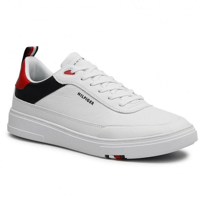 Chaussures Tommy Hilfiger Modern Cupsole en cuir M FM0FM03427-0GY blanc 1
