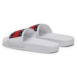 Tommy Hilfiger Tongs Tommy Jeans Flag Pool Slide W EN0EN01378-YBR blanche 3