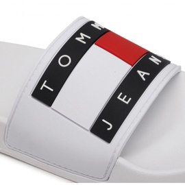 Tommy Hilfiger Tongs Tommy Jeans Flag Pool Slide W EN0EN01378-YBR blanche 6