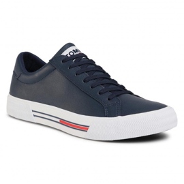 Tommy Hilfiger Tommy Jeans Essential Leather Sneaker M EM0EM00567-C87 chaussures bleu 1