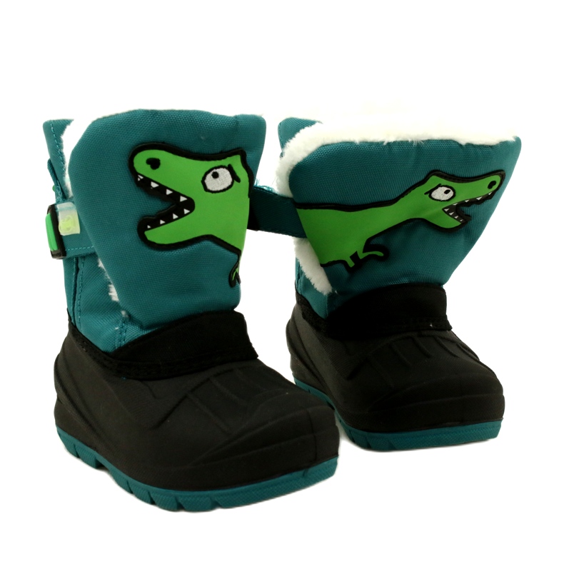 Bottes de neige isolées pour enfants Befado 160X016 noir et vert 5