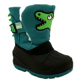 Bottes de neige isolées pour enfants Befado 160X016 noir et vert 1