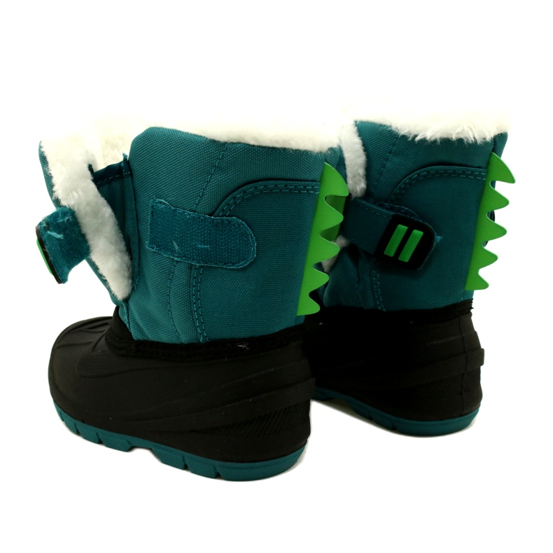 Bottes de neige isolées pour enfants Befado 160X016 noir et vert 6