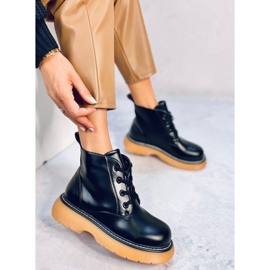 Gaia BLACK+Y bottines bovver noir 1