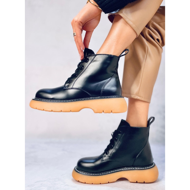 Gaia BLACK+Y bottines bovver noir 2