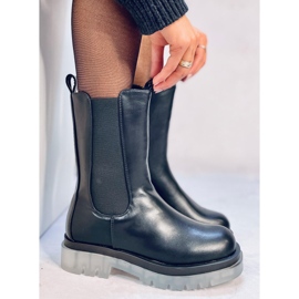 Bottines Chelsea montantes noires Troy 1