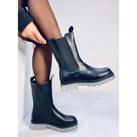 Bottines Chelsea montantes noires Troy le noir 2 Bottines Chelsea montantes noires Troy le noir 2