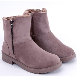 Bottines plates Kallen Kaki brun 4