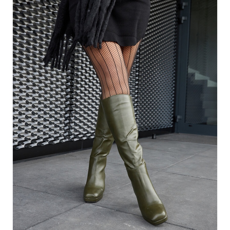 Bottes vertes à bout carré de Biassono 1