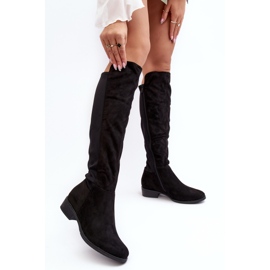 Cuissardes Femme En Daim S.Barski HY27098A Noir le noir 3