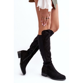 Cuissardes Femme En Daim S.Barski HY27098A Noir le noir 6