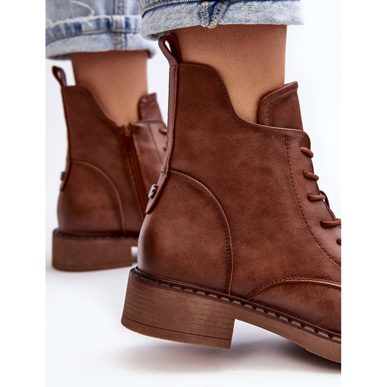 Bottes plates classiques pour femmes marron Ballisa brun 1