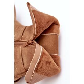 Bottes de travail isolées en daim Camel Brinnon pour femmes brun 9