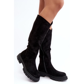 Cuissardes isolées noires Heliofa pour femmes 1