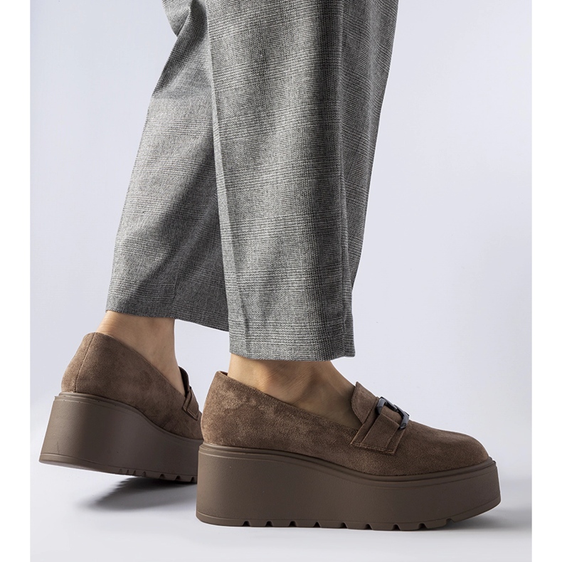 Mocassins plateforme Medical marron brun 1