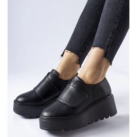 Chaussures noires avec semelle intérieure en cuir Cajon le noir 1