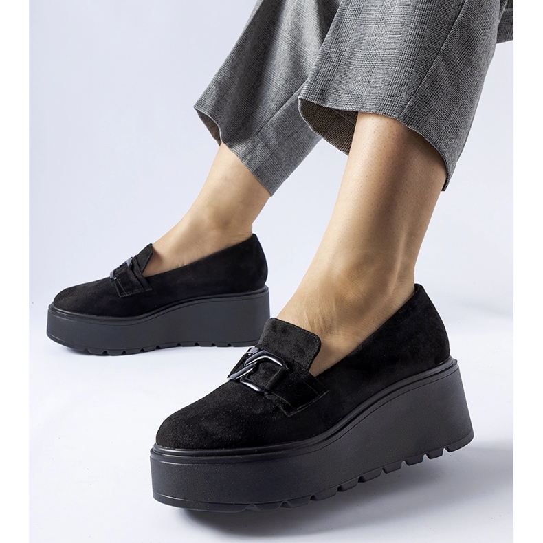 Mocassins plateforme Medical noirs le noir 1
