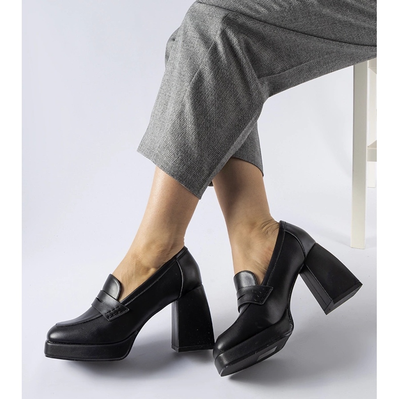 Escarpins à talons hauts Reel noirs le noir 1