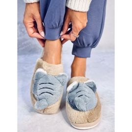 Chaussons Femme Beige Perle 1