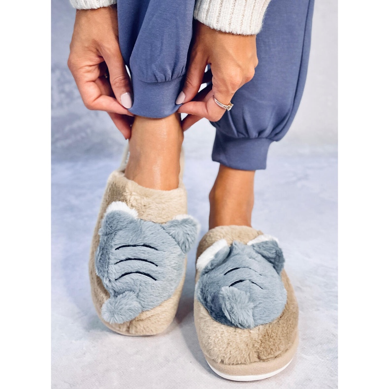 Chaussons Femme Beige Perle 1