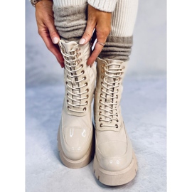 Bottines à lacets Merced Beige 1 Bottines à lacets Merced Beige 1