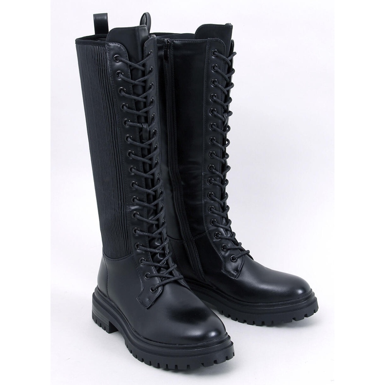 Eddies Boots noires à tige souple le noir 1