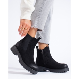 Bottines Chelsea noires Shelovet, femmes le noir 1