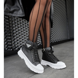 Baskets à plateforme hautes Bolman noires 2