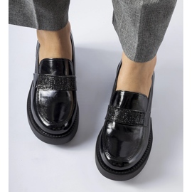 Escarpins vernis noirs à talon Harrisburg le noir 1