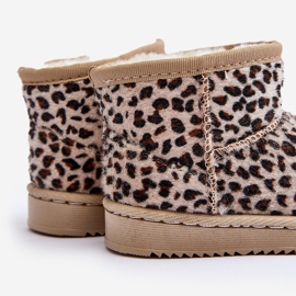 Bottes de neige chaudes pour enfants Beige Gooby 2