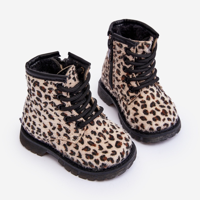 Bottes isolées pour enfants avec fermeture éclair, beige Goopy 2 Bottes isolées pour enfants avec fermeture éclair, beige Goopy 2