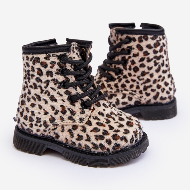 Bottes isolées pour enfants avec fermeture éclair, beige Goopy 1 Bottes isolées pour enfants avec fermeture éclair, beige Goopy 1