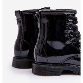 Bottes Enfant Laquées Avec Fermeture Éclair Noir Tibbie 1