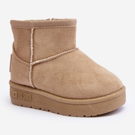 Bottes de neige isolées à enfiler pour enfants Beige Big Star MM374098 2