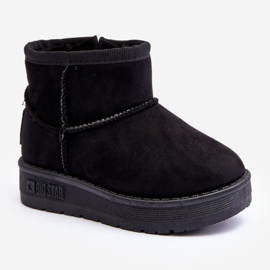 Bottes de neige isolées à enfiler pour enfants noir Big Star MM374100 1